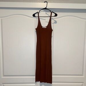 JustFab Brown Midi Dress